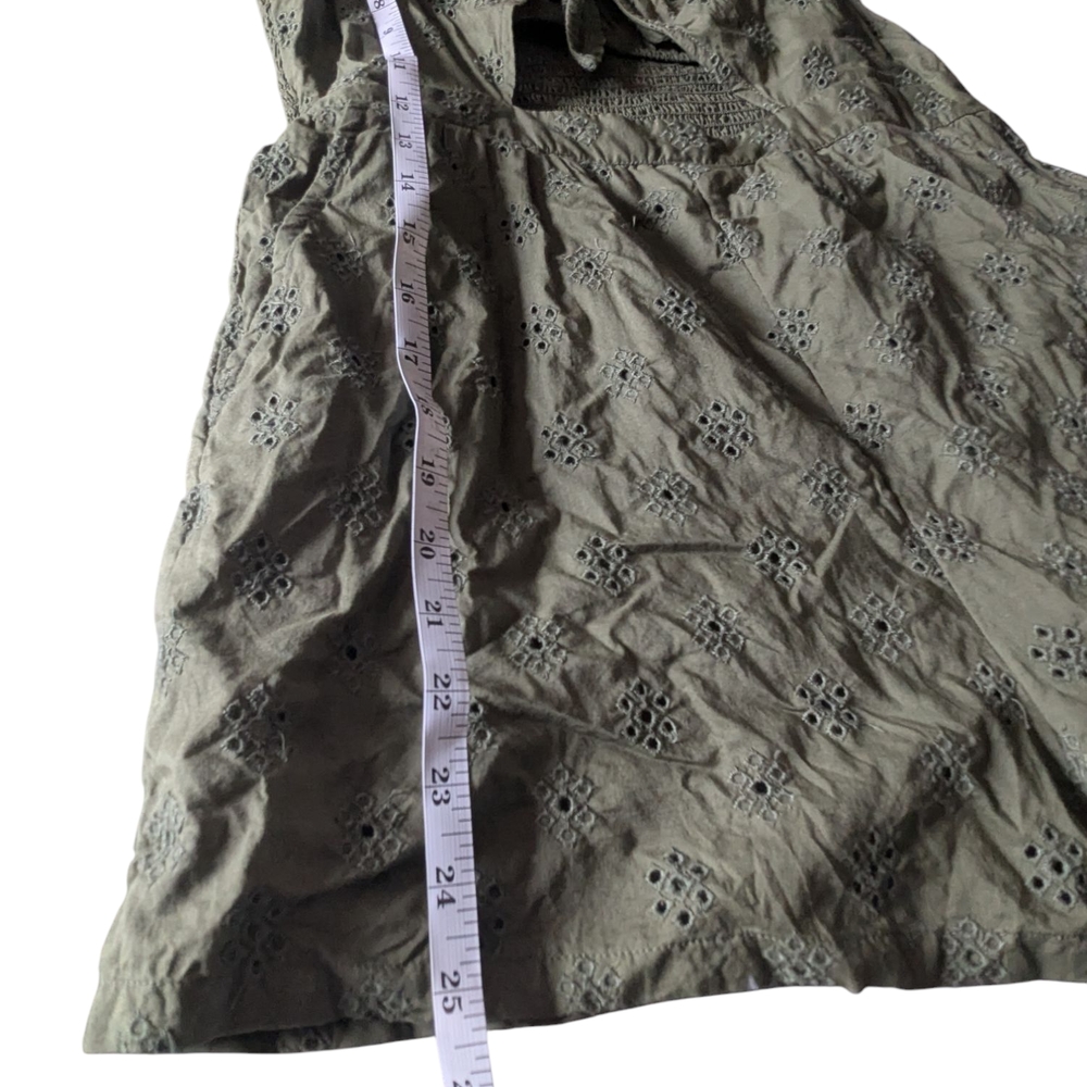 Aerie Eyelet Romper, Green. Size M. - Picture 5 of 9